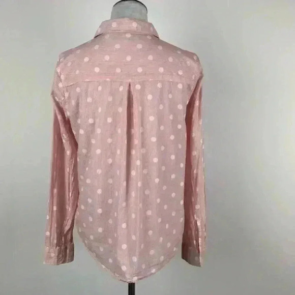 Forever 21 contemporary top sz M red white career - Picture 5 of 8